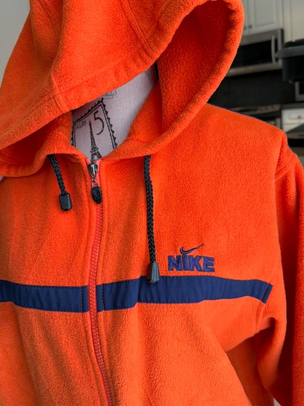 Vintage orange Nike fleece jacket